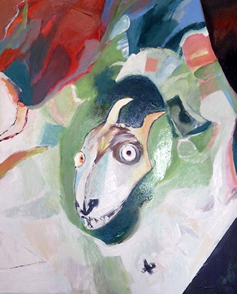 LA CHEVRE EN DELIRE - Huile sur toile - Juin 2016<br>